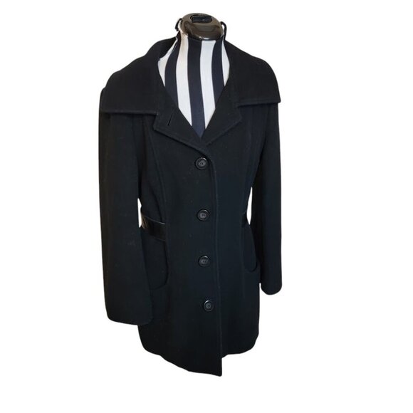 Mackage Wool & Leather Trim Coat – Size M - Picture 4 of 11